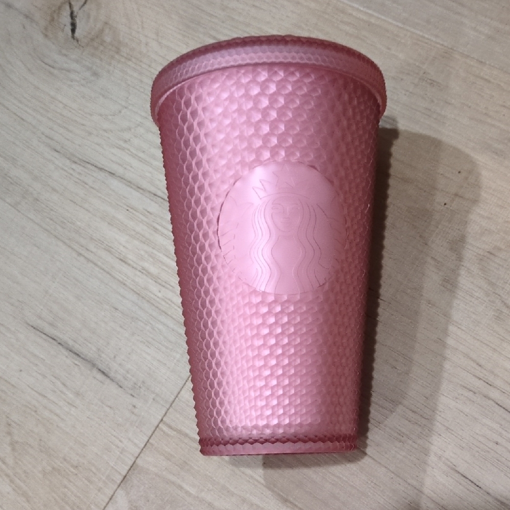 Pink Textured Starbucks Tumbler 16 oz.